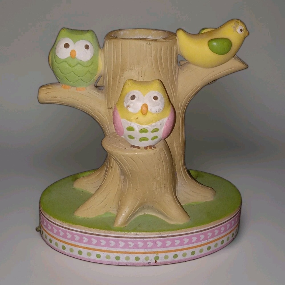 Circo Owl Toothbrush Holder Love N Nature Tree Stump Ceramic Kids Bath 2014